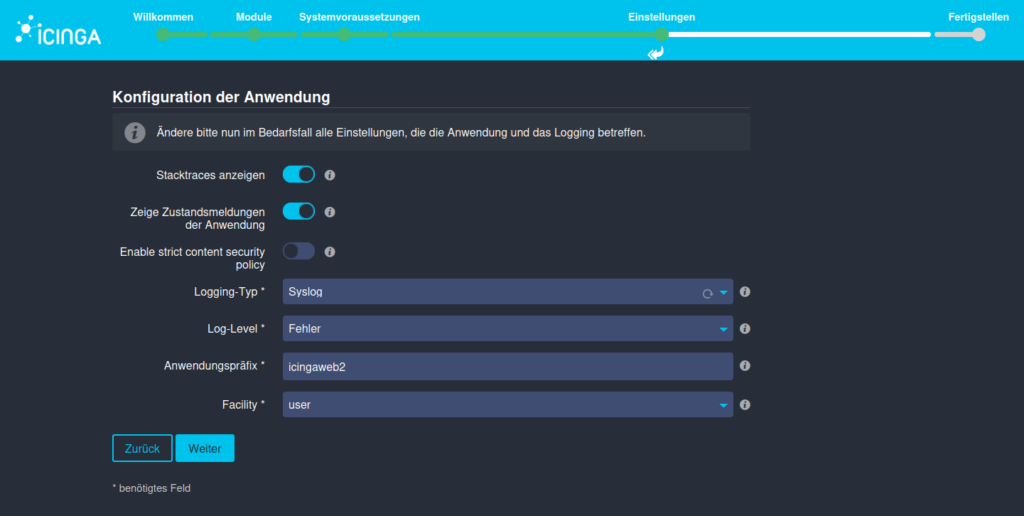 Für die Installation von Icinga DB-Web auf Ubuntu 24.04 wird nun die Anwendung konfiguriert.