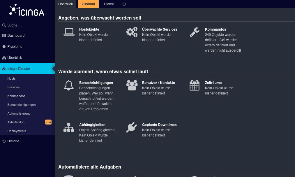 Anlegen einer neuen Icinga Datenbank Ressource, um Icinga Director auf Ubuntu 24.04 zu installieren.