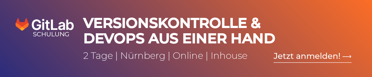 Lerne in unserem praxisnahen GitLab Training, wie du Softwareentwicklung, CI/CD-Pipelines und Team-Zusammenarbeit auf einer einzigen Plattform effizient gestaltest