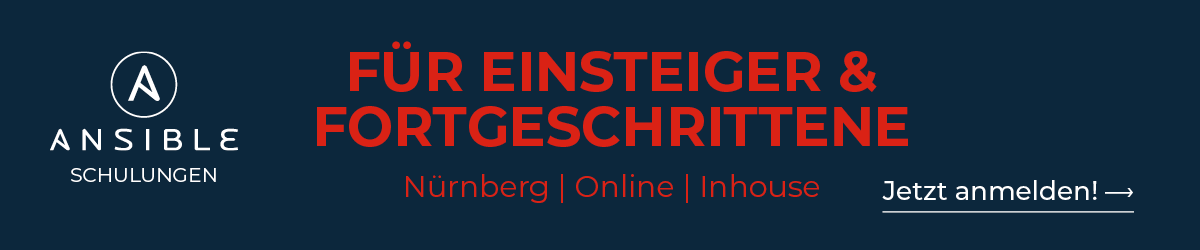 Lerne in unseren praxisnahen Ansible Trainings, wie du Server, Software und komplette IT-Workflows zuverlässig automatisierst.